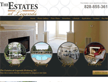 Tablet Screenshot of estatesatlegends.com
